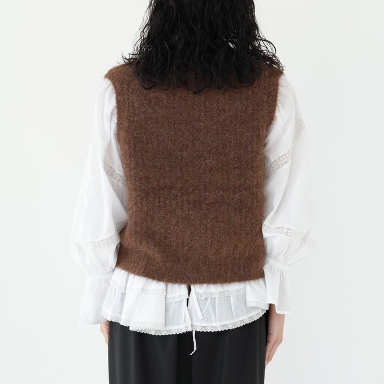 ALPACA SHAGGY KNIT VEST アルパカシャギーニットベスト