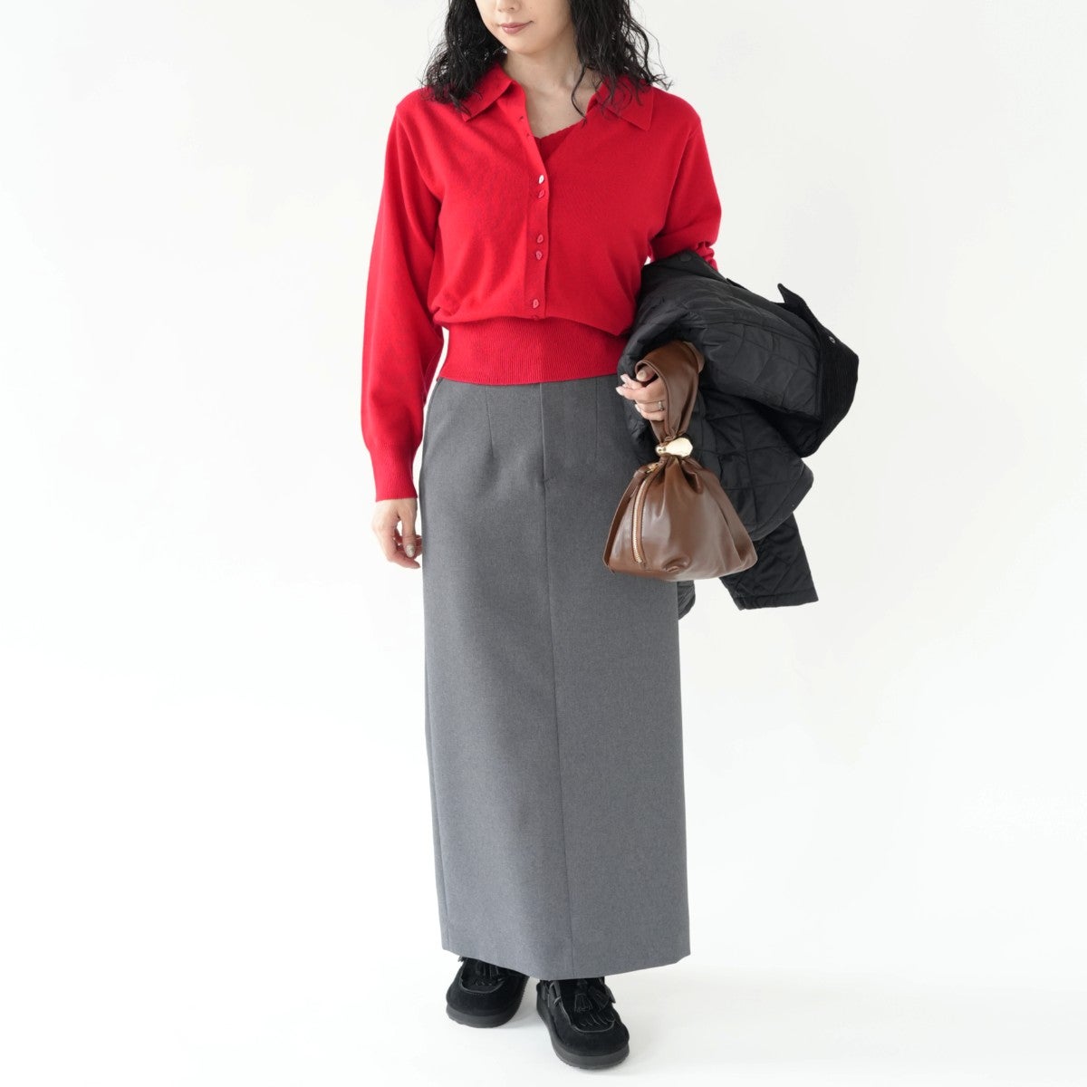 slow off knit top スロウオフニットトップ