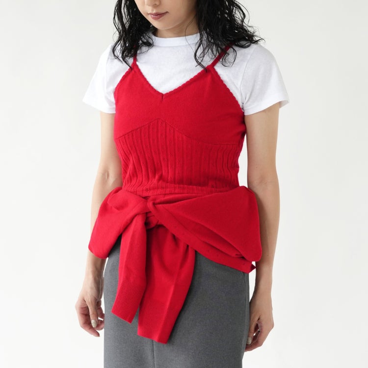 slow off knit top スロウオフニットトップ