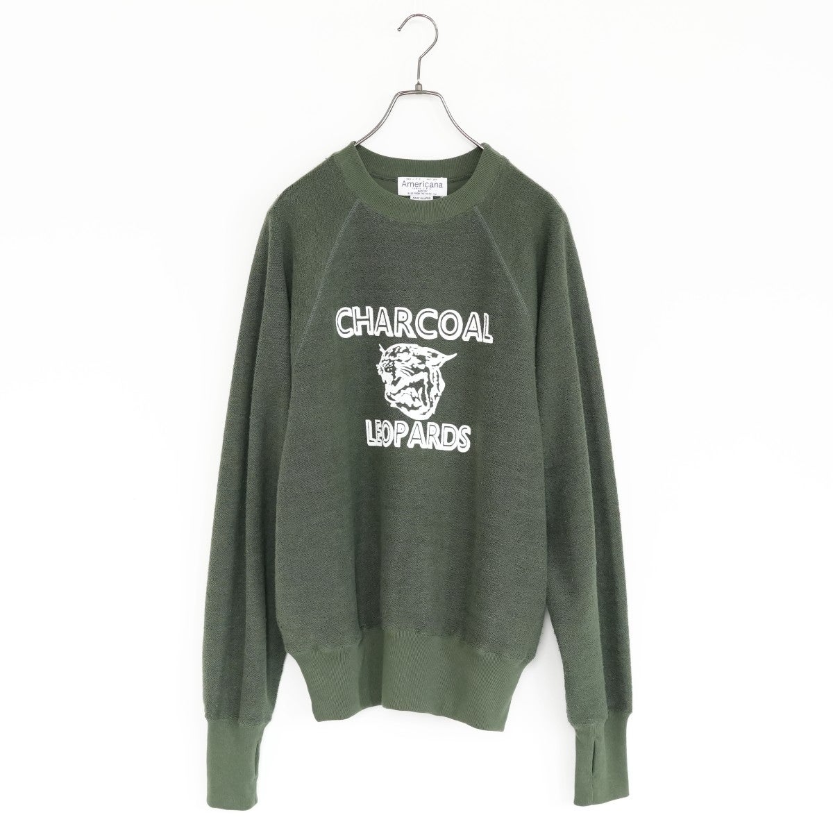 ORIGINAL Charcoal × Americana Leopards sweat オリジナルチャコール×アメリカーナ レオパーズスウェット