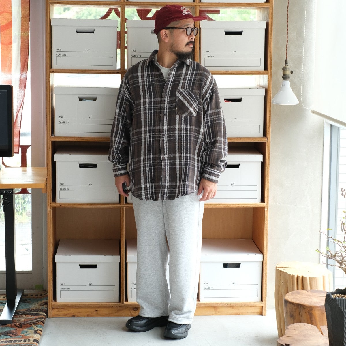 Flannel Plaid Field Shirt フランネルプレイドフィールドシャツ