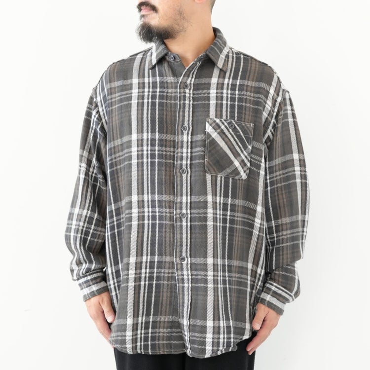 Flannel Plaid Field Shirt フランネルプレイドフィールドシャツ