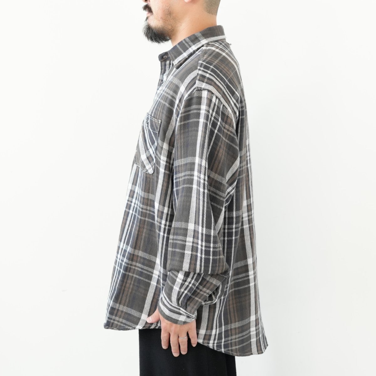 Flannel Plaid Field Shirt フランネルプレイドフィールドシャツ