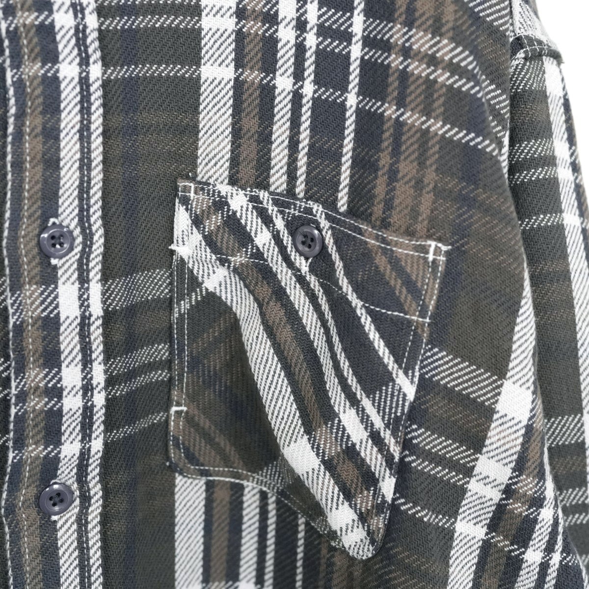 Flannel Plaid Field Shirt フランネルプレイドフィールドシャツ