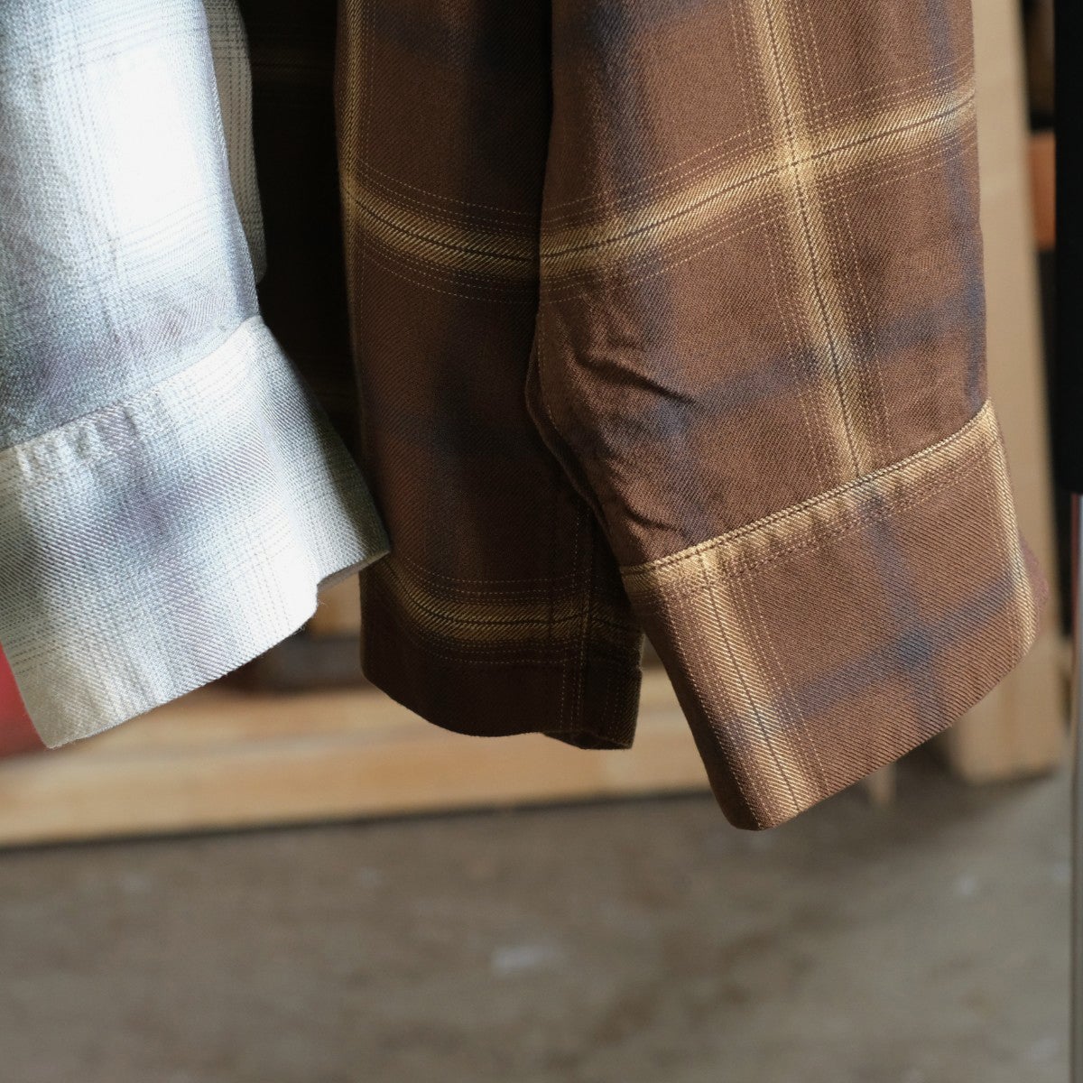 RAYON OMBRE OPEN COLLAR SHIRT レーヨンオンブレオープンカラーシャツ
