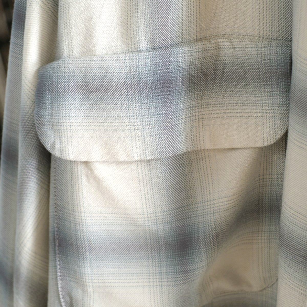 RAYON OMBRE OPEN COLLAR SHIRT レーヨンオンブレオープンカラーシャツ