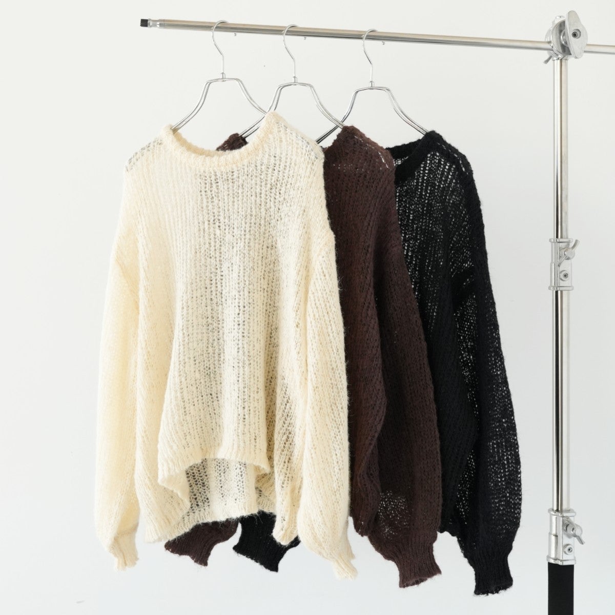 sheer shaggy knit po シアーシャギーニットプルオーバー