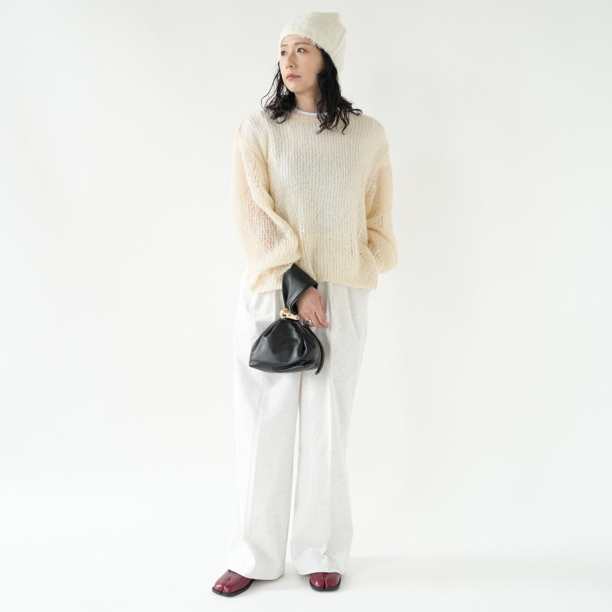 sheer shaggy knit po シアーシャギーニットプルオーバー