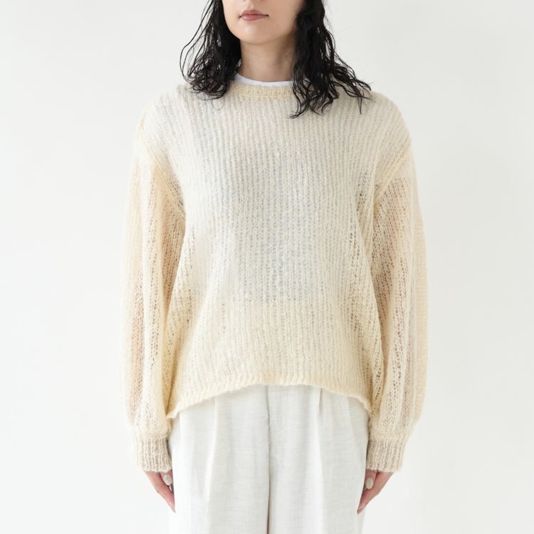 sheer shaggy knit po シアーシャギーニットプルオーバー