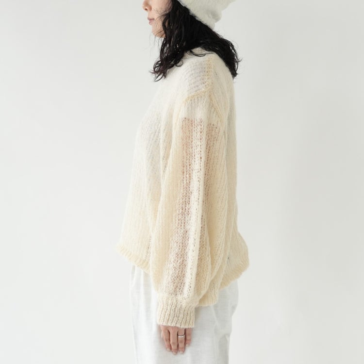 sheer shaggy knit po シアーシャギーニットプルオーバー