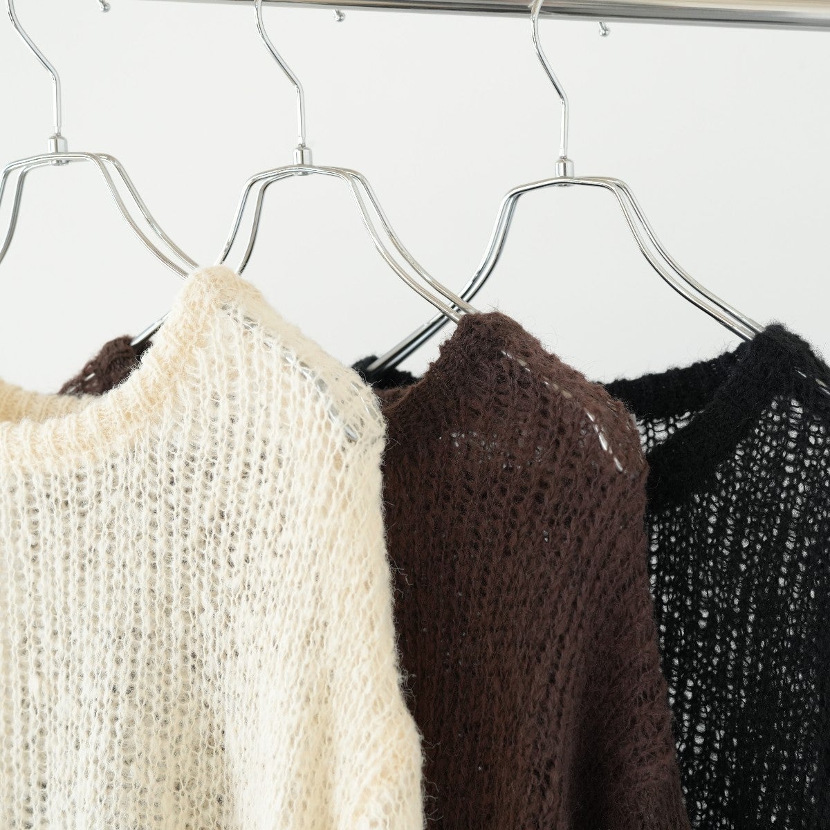 sheer shaggy knit po シアーシャギーニットプルオーバー