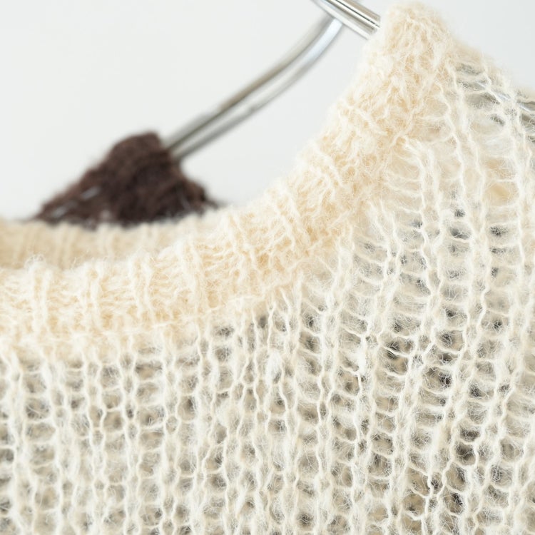 sheer shaggy knit po シアーシャギーニットプルオーバー