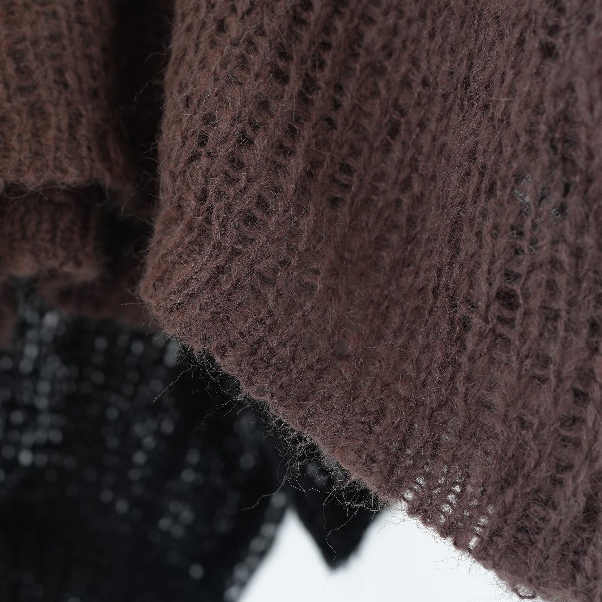 sheer shaggy knit po シアーシャギーニットプルオーバー