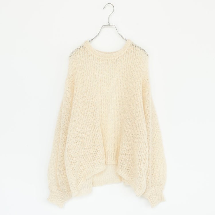 sheer shaggy knit po シアーシャギーニットプルオーバー