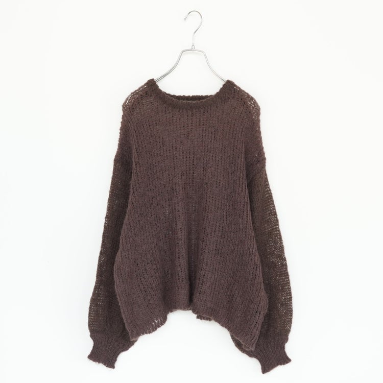 sheer shaggy knit po シアーシャギーニットプルオーバー