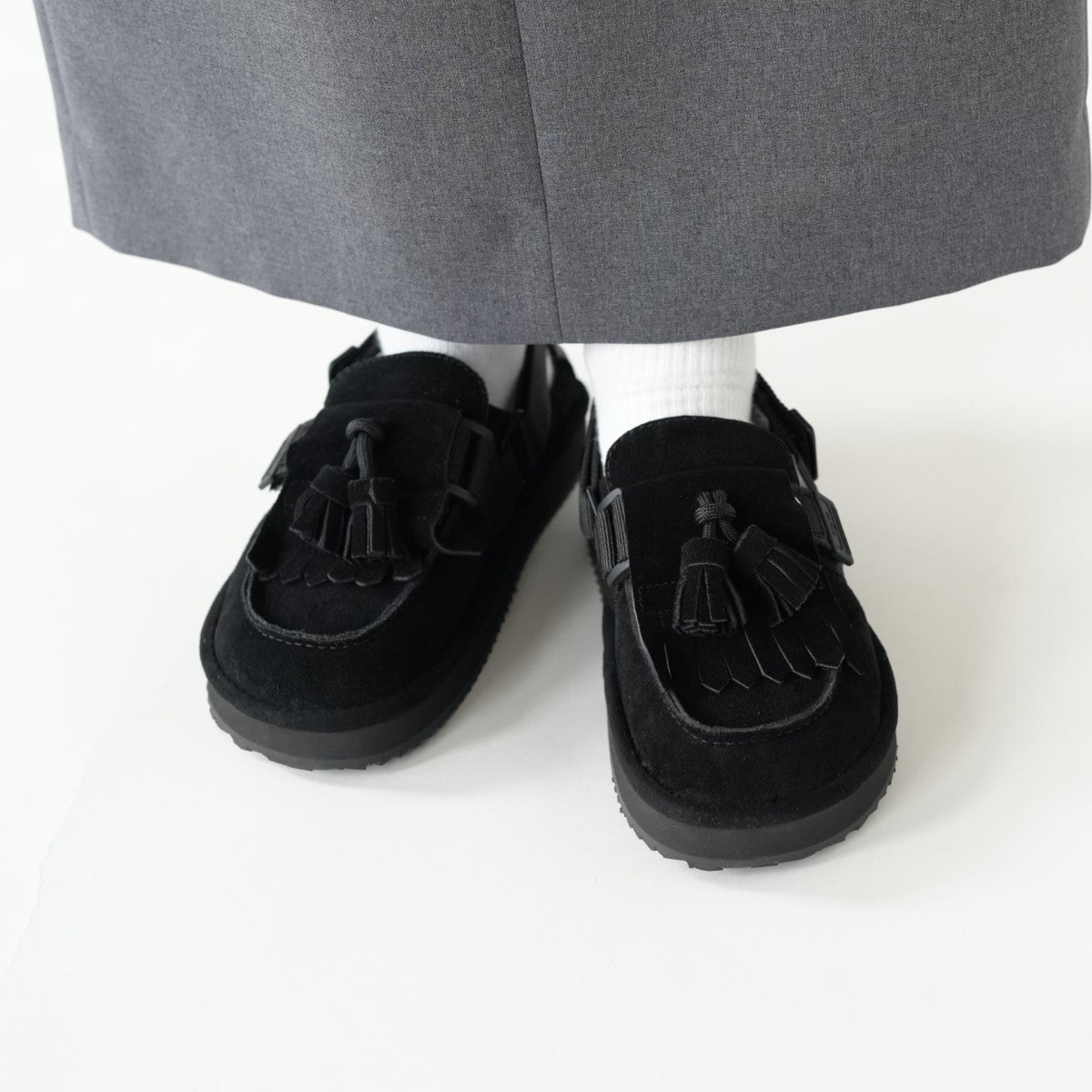 MOC MULE TASSEL SUEDE モクミュールタッセルスエード