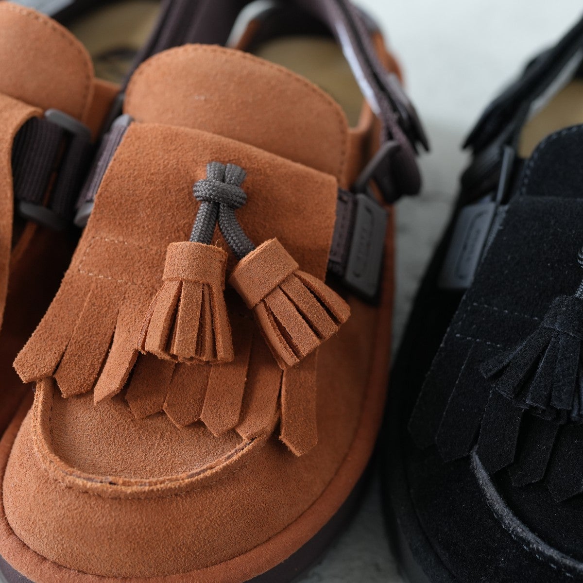 MOC MULE TASSEL SUEDE モクミュールタッセルスエード