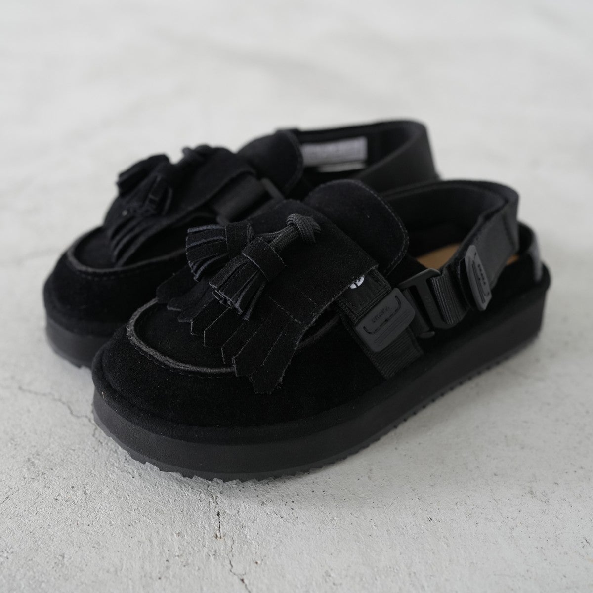 MOC MULE TASSEL SUEDE モクミュールタッセルスエード