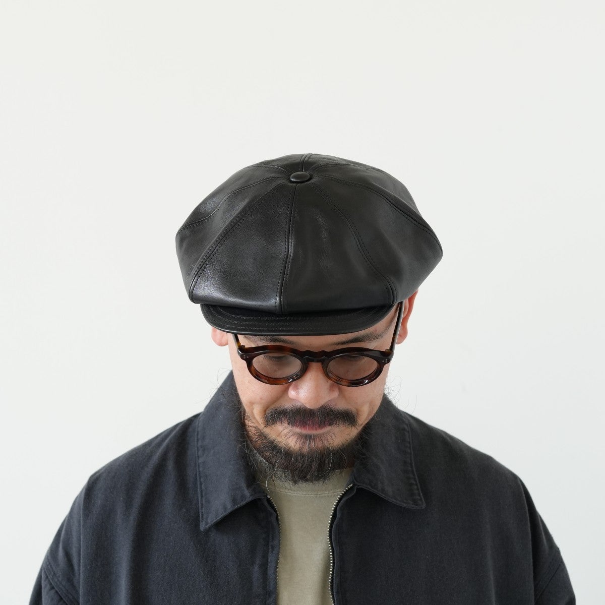 Horsehide Casquette "OLDBOY" ホースハイドキャスケット 