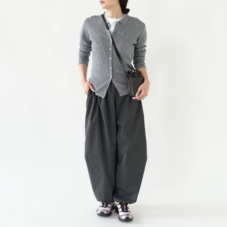 polo collar rib cardigan ポロカラーリブカーディガン