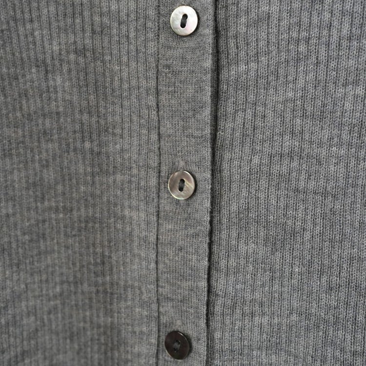 polo collar rib cardigan ポロカラーリブカーディガン