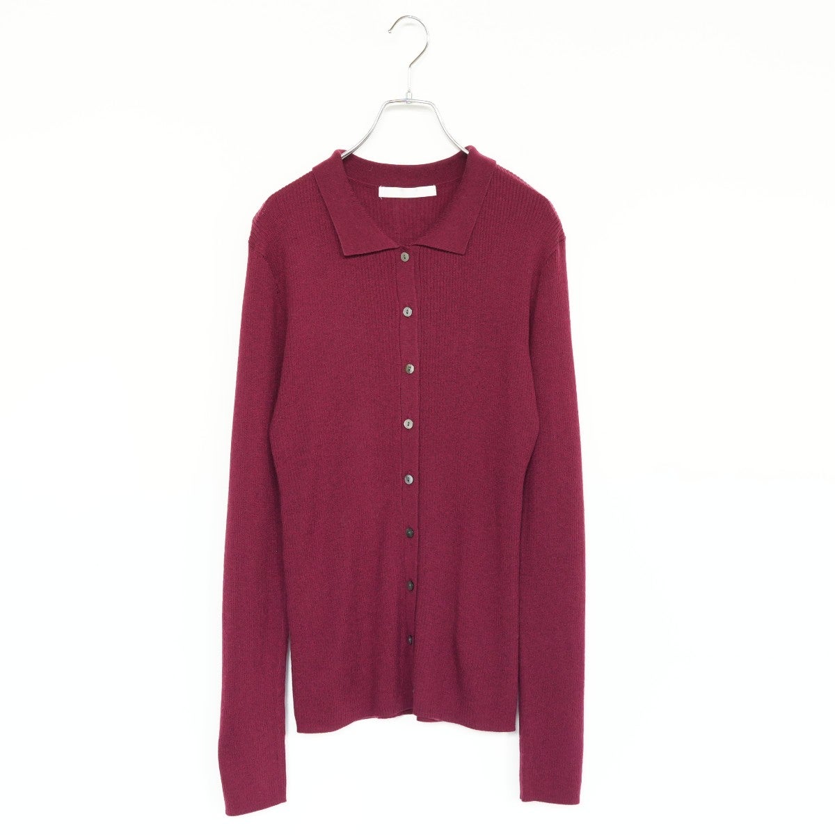 polo collar rib cardigan ポロカラーリブカーディガン
