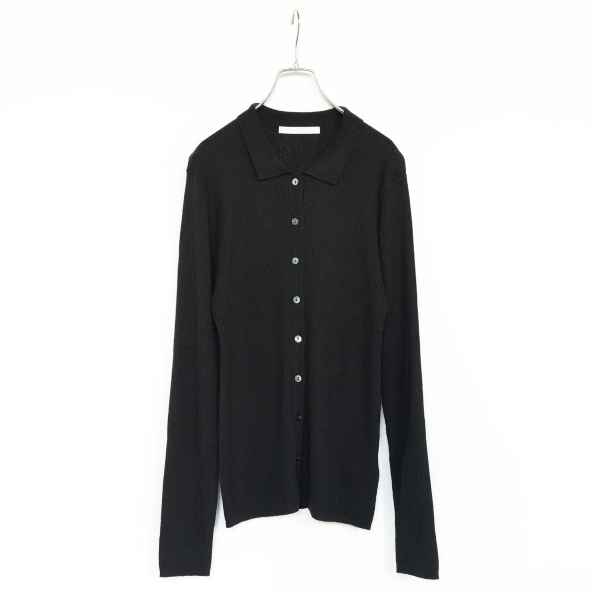 polo collar rib cardigan ポロカラーリブカーディガン