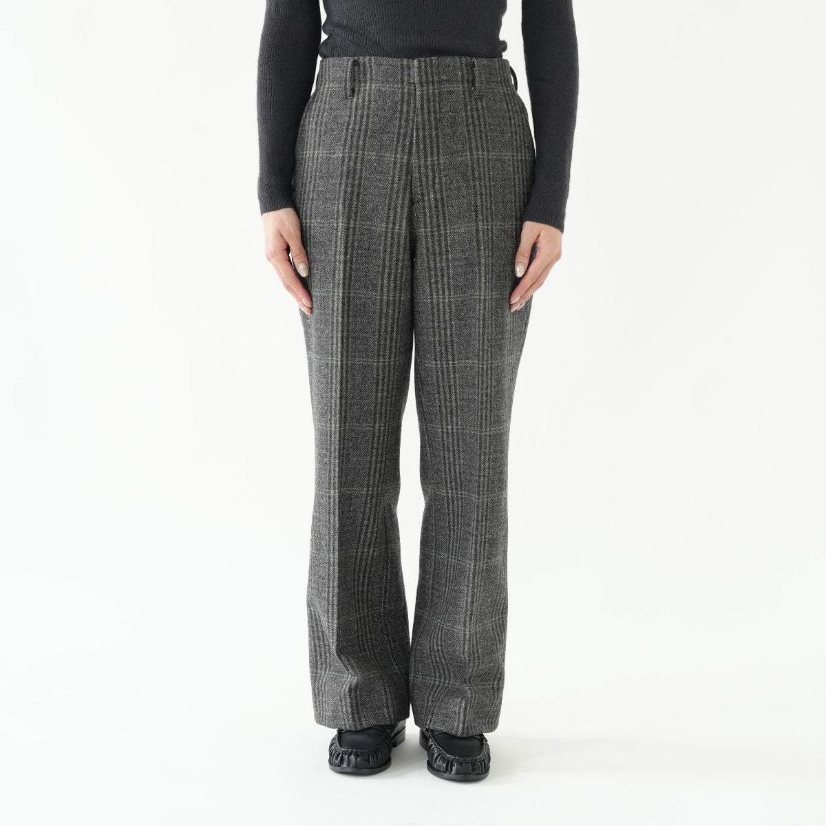 BRITISH WOOL CHECKED TROUSERS ブリティッシュウールチェックトラウザーズ