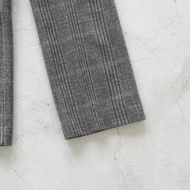 BRITISH WOOL CHECKED TROUSERS ブリティッシュウールチェックトラウザーズ
