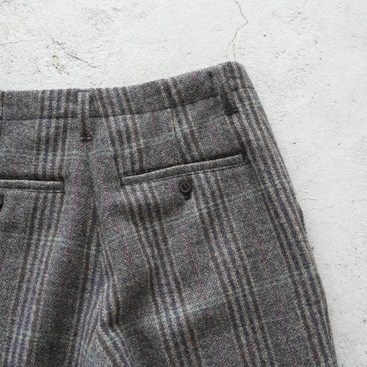 BRITISH WOOL CHECKED TROUSERS ブリティッシュウールチェックトラウザーズ