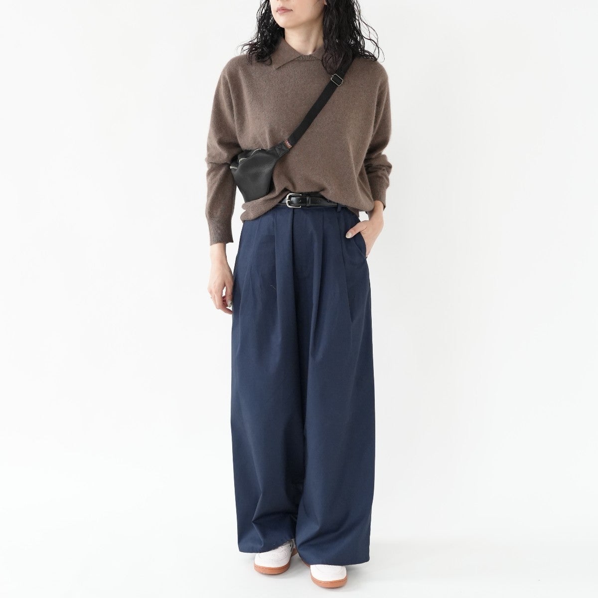 high gauze P/O with collar ハイゲージプルオーバーウィズカラー