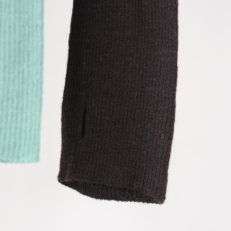 ROYAL BABY ALPACA RANDOM RIBBED-KNIT HIGH-NECK P/O ランダムリブニットハイネックプルオーバー