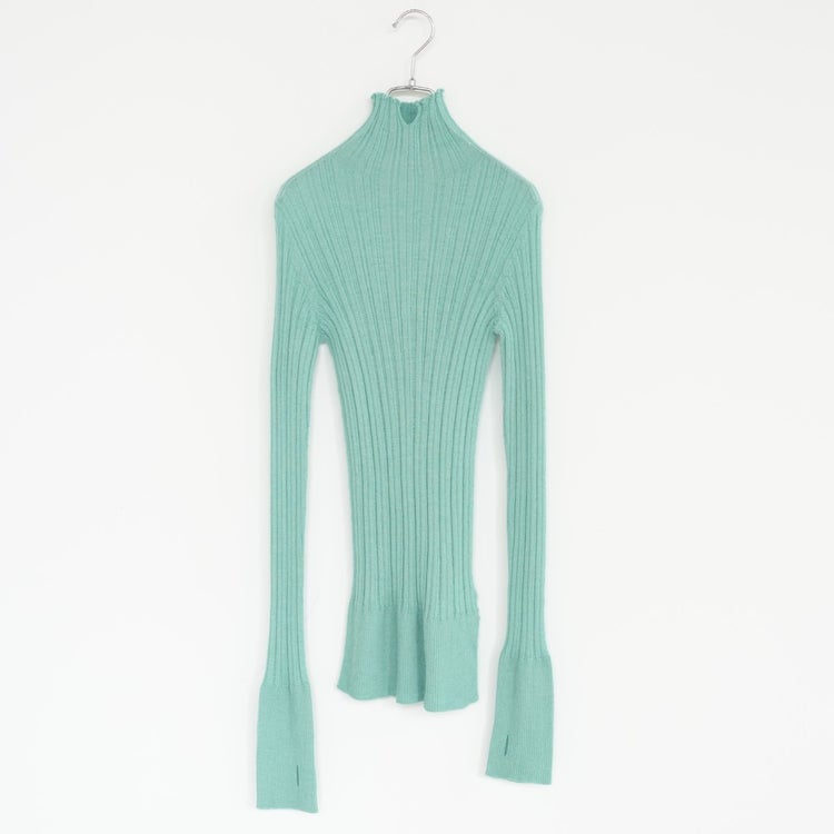 ROYAL BABY ALPACA RANDOM RIBBED-KNIT HIGH-NECK P/O ランダムリブニットハイネックプルオーバー