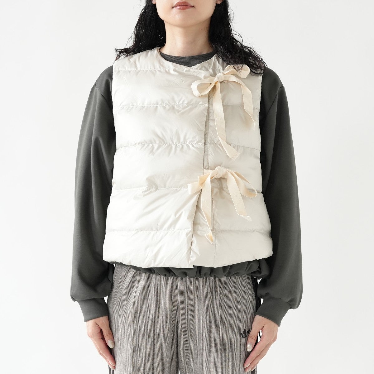 quilt ribbon vest キルトリボンベスト