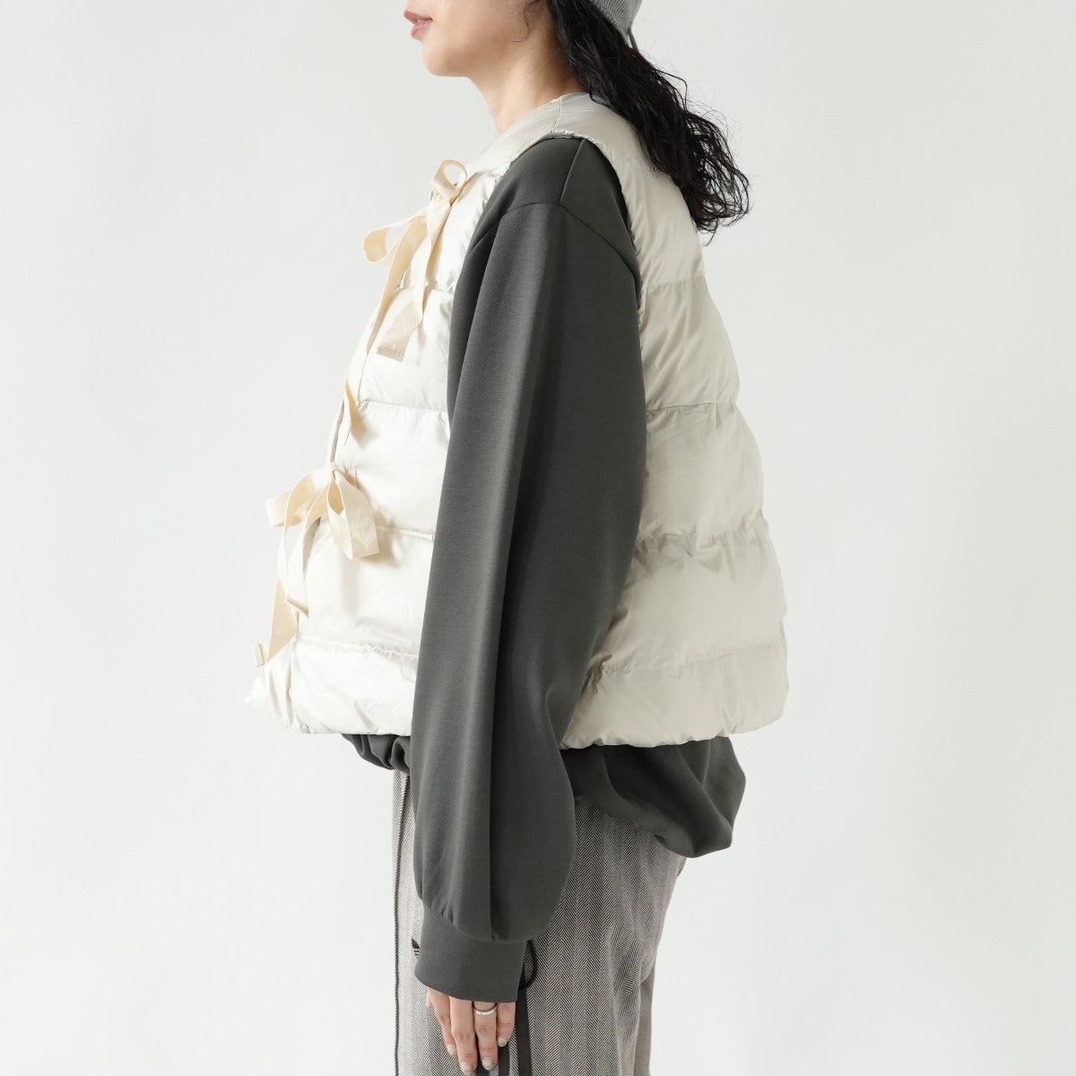 quilt ribbon vest キルトリボンベスト