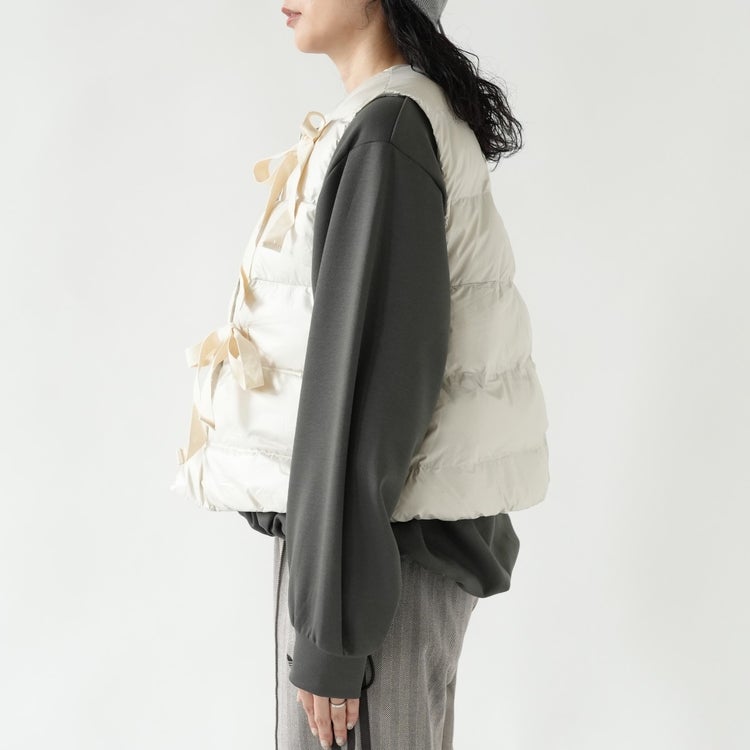 quilt ribbon vest キルトリボンベスト