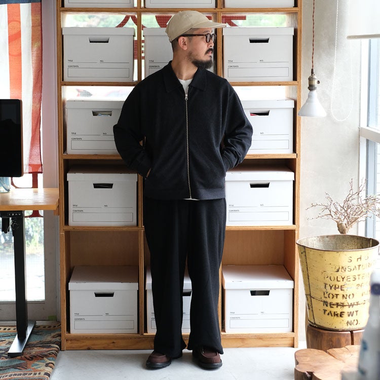 Co/Wo Moss Stitch Zip Blouson コットンウール モスステッチ ジップブルゾン
