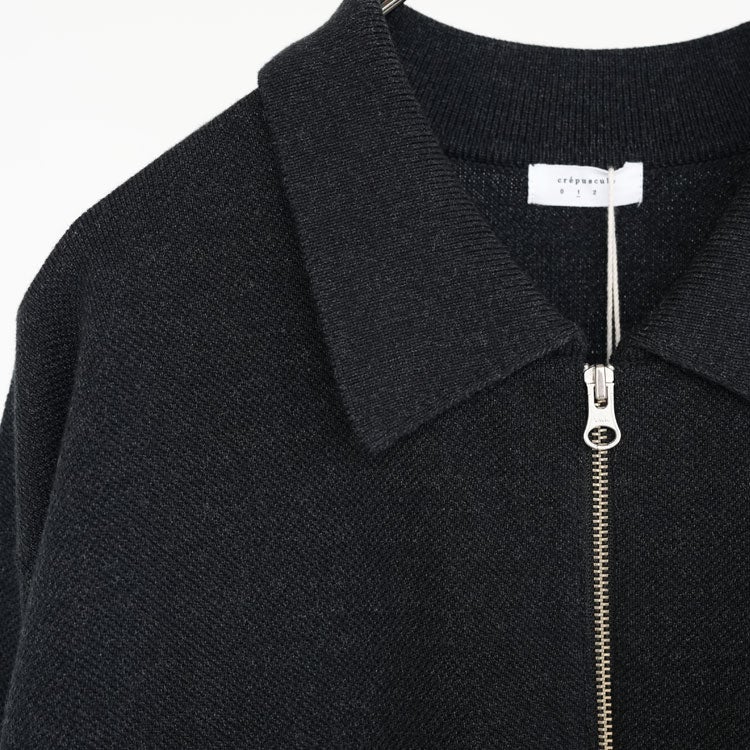 Co/Wo Moss Stitch Zip Blouson コットンウール モスステッチ ジップブルゾン