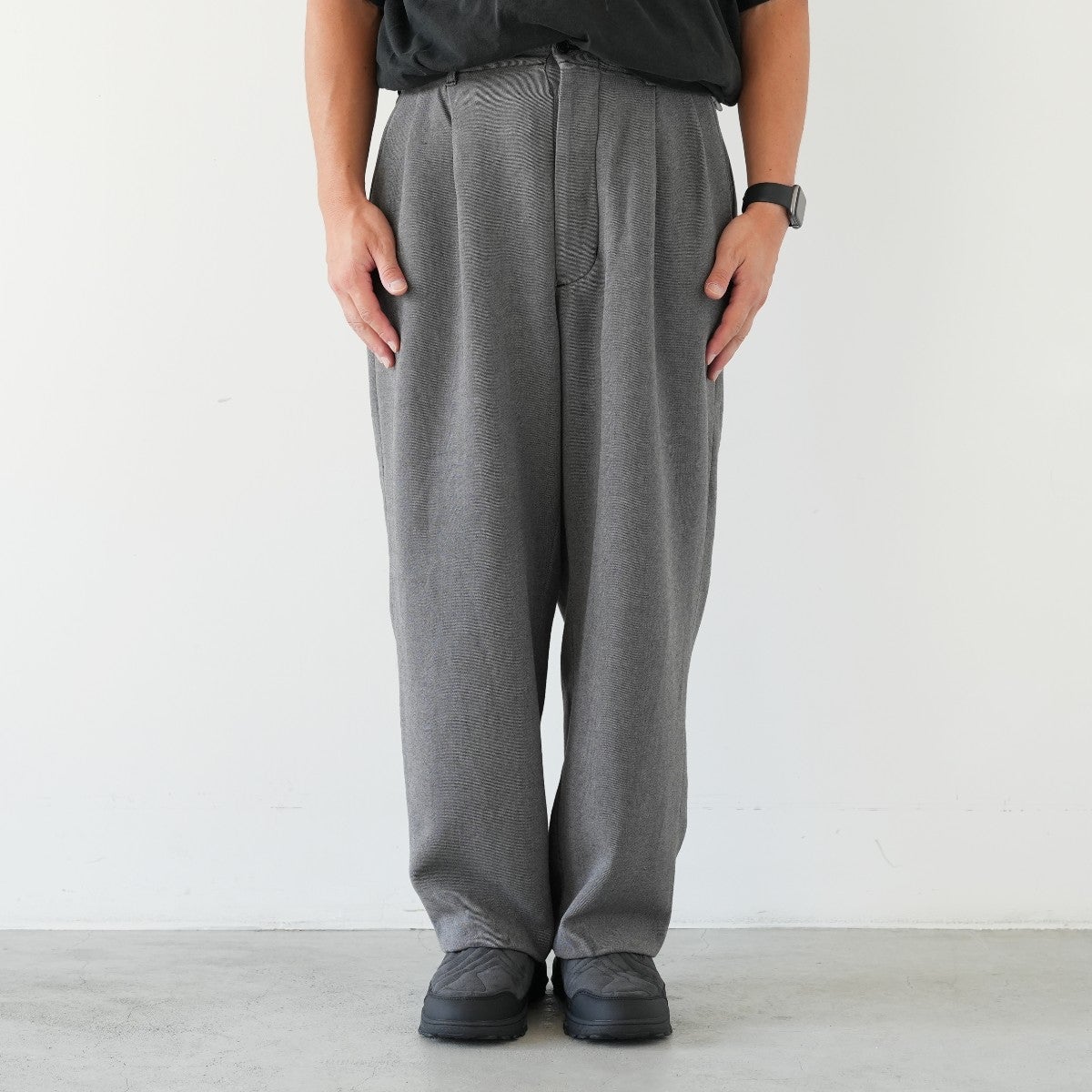 wide tapered slacks ワイドテーパードスラックス