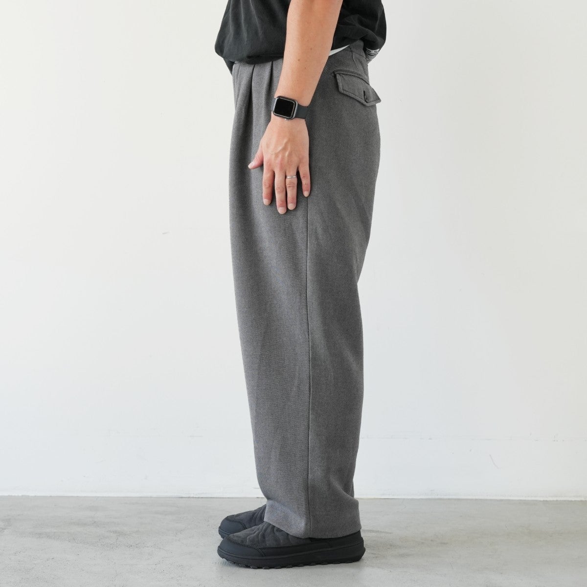 wide tapered slacks ワイドテーパードスラックス