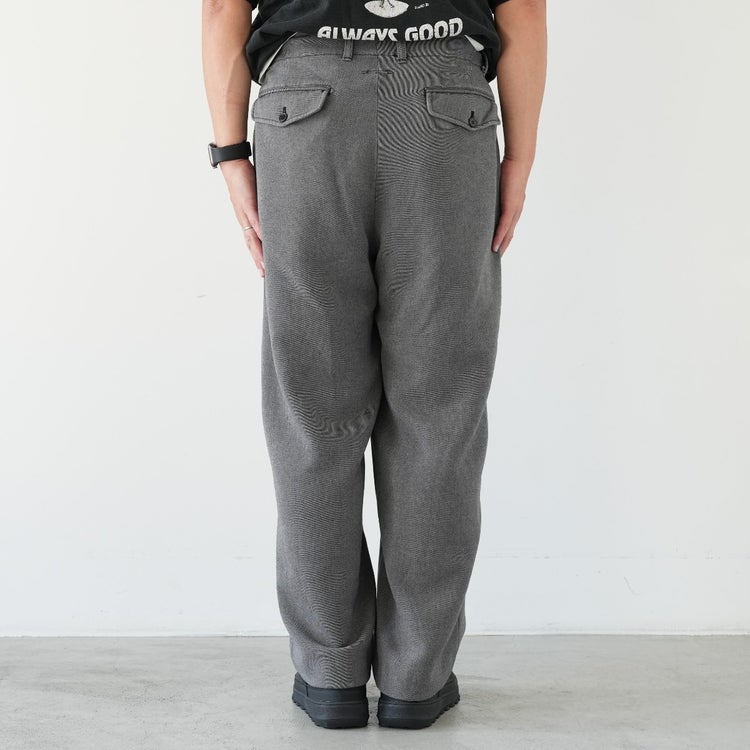 wide tapered slacks ワイドテーパードスラックス