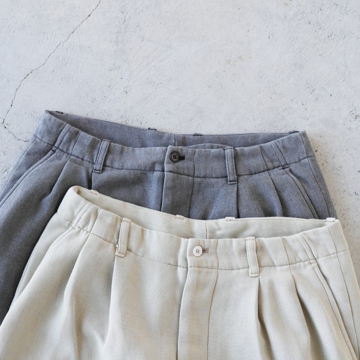 wide tapered slacks ワイドテーパードスラックス