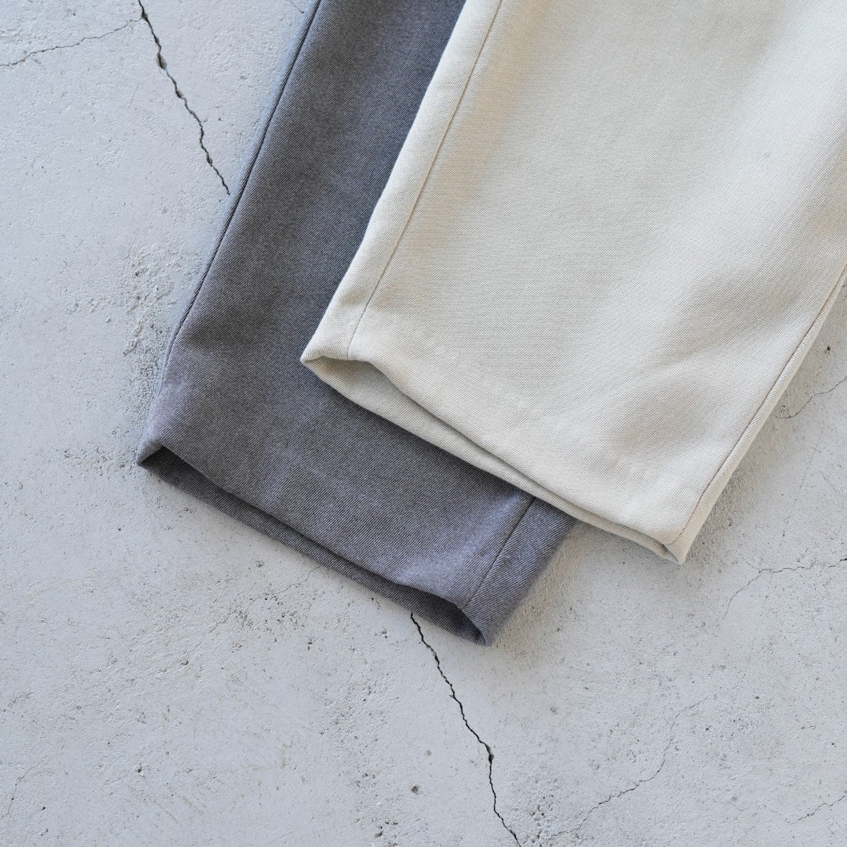 wide tapered slacks ワイドテーパードスラックス