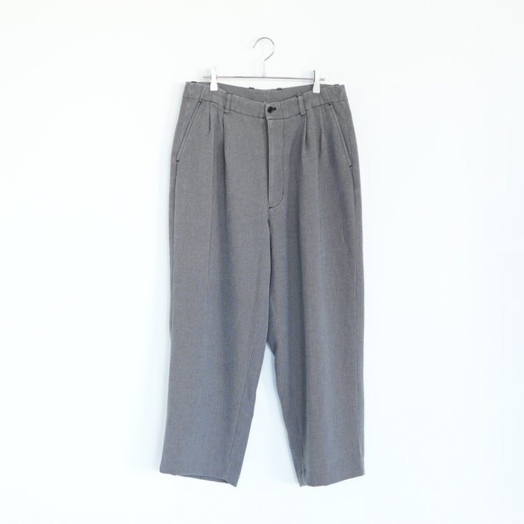 wide tapered slacks ワイドテーパードスラックス