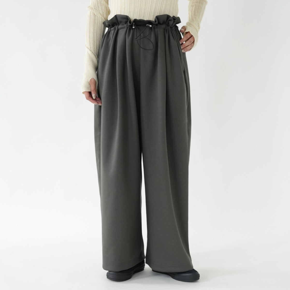 waist frill sweat pants ウエストフリルスウェットパンツ