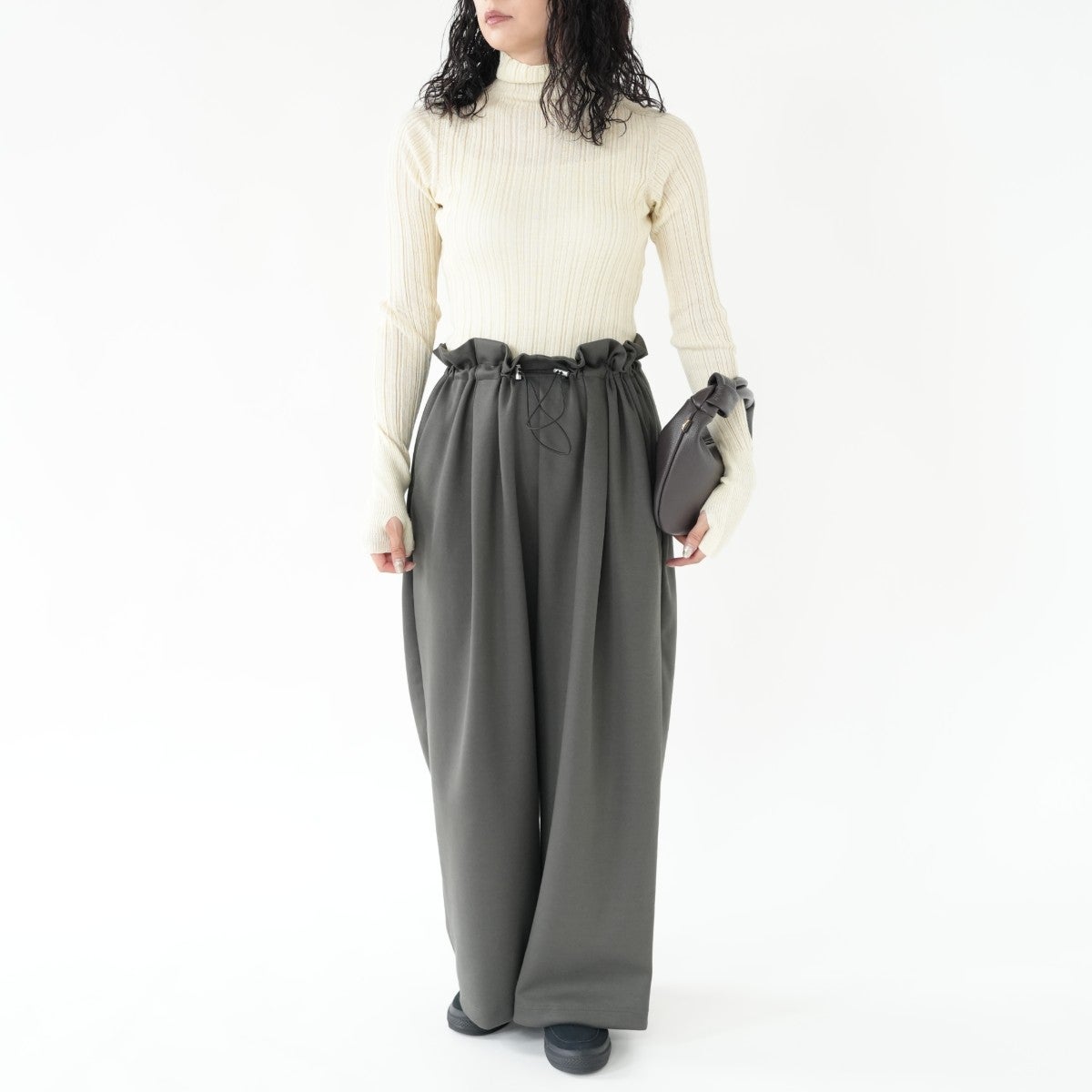 waist frill sweat pants ウエストフリルスウェットパンツ