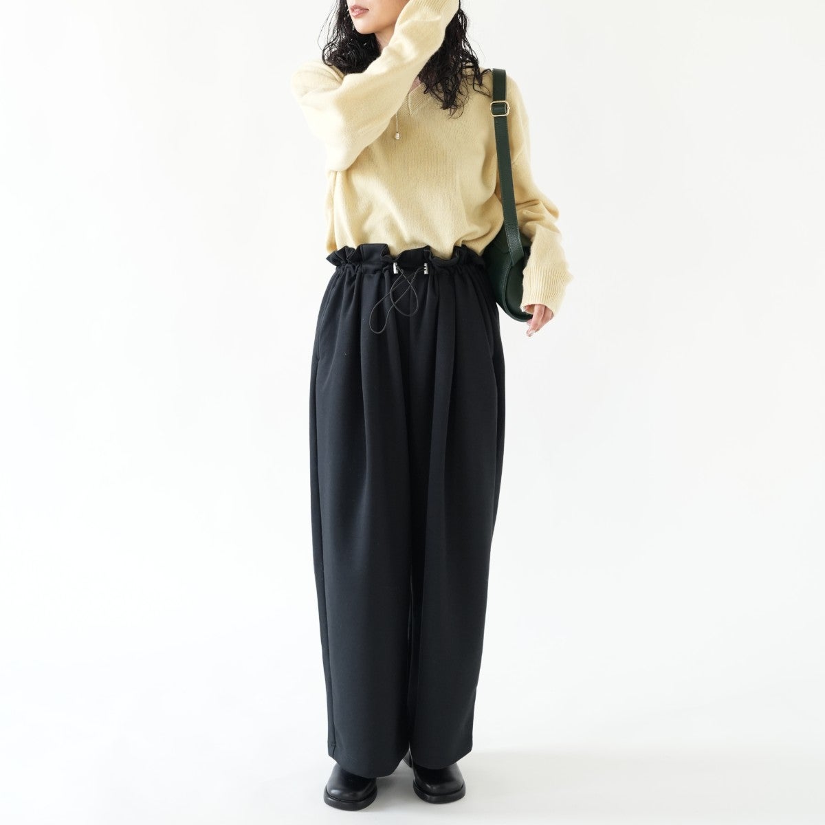 waist frill sweat pants ウエストフリルスウェットパンツ