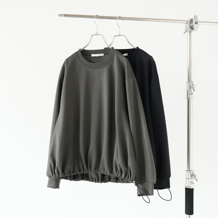 oversized drawstring hem pullover オーバーサイズドローストリングヘムプルオーバー