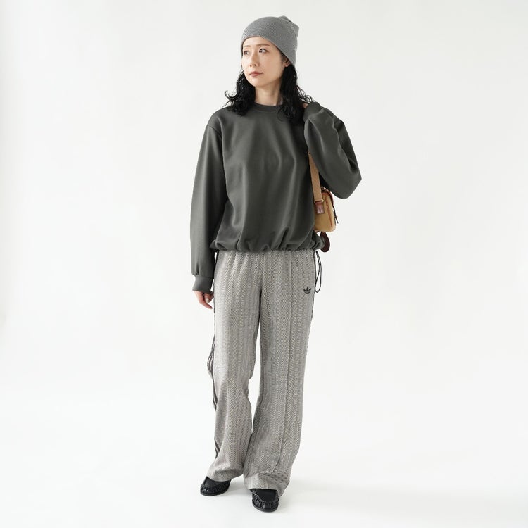oversized drawstring hem pullover オーバーサイズドローストリングヘムプルオーバー