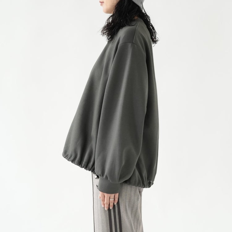 oversized drawstring hem pullover オーバーサイズドローストリングヘムプルオーバー